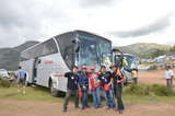 Our bus and staff of TRIP PERU